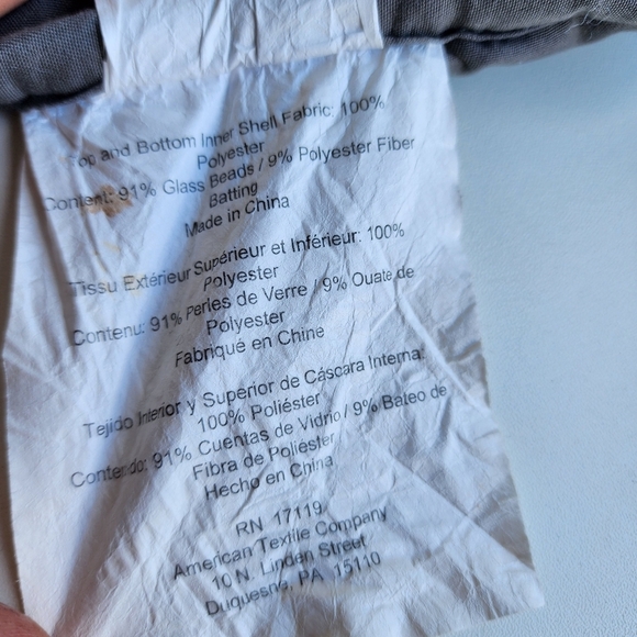 9.5 lbs Weighted Blanket Adult Gray Super Soft Crystal Cover Glass Bead 47"x70" - Picture 10 of 10